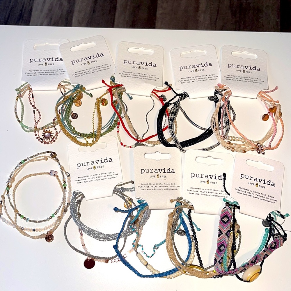 Lot of 10 pura vida bracelet packs